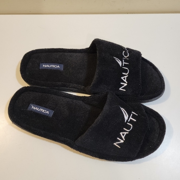 NAUTICA men's Black Slides size XL (13) - Picture 2 of 11